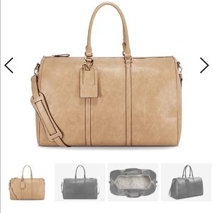 Sole society leather weekender duffel